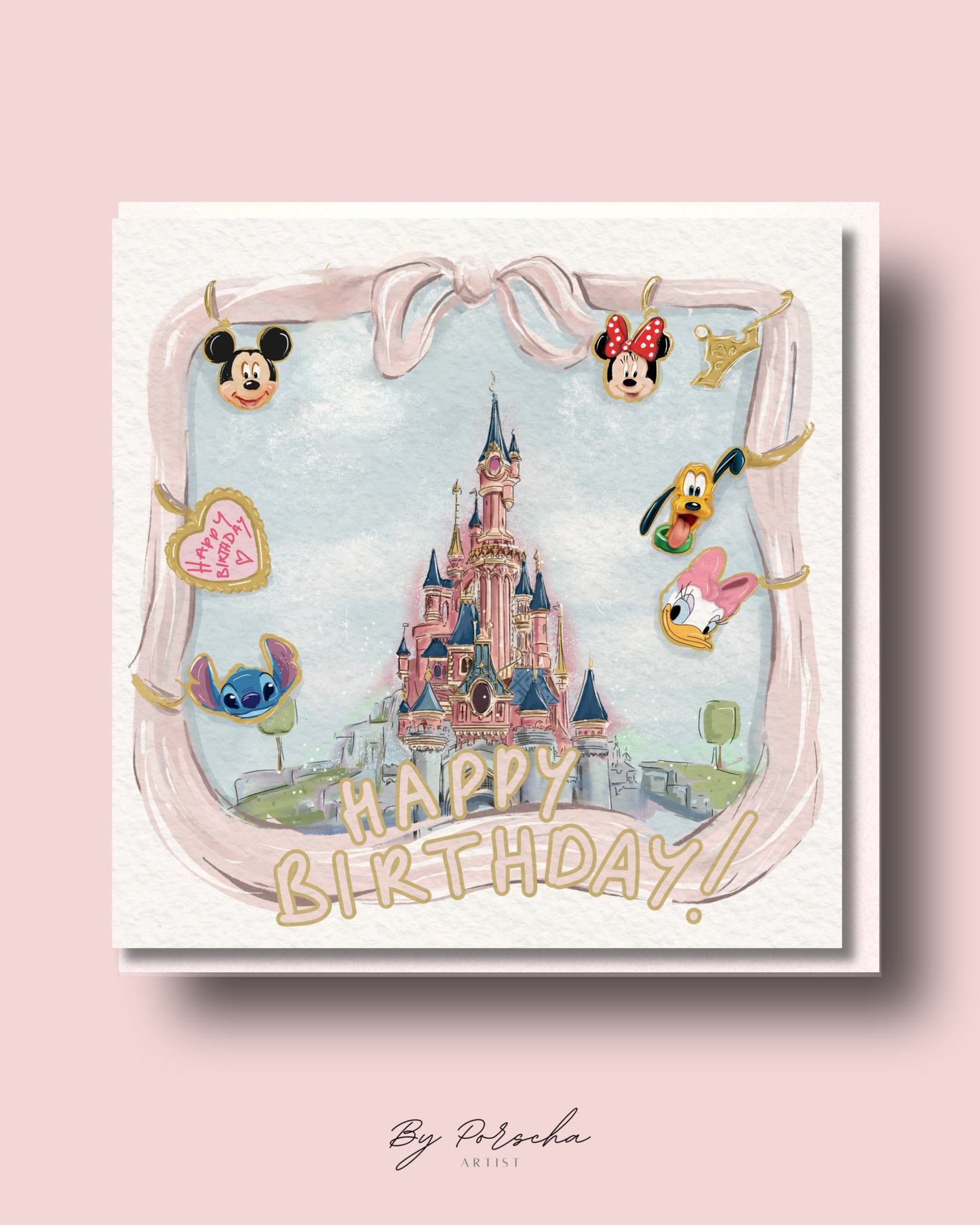 Magical Castle Birthday Card