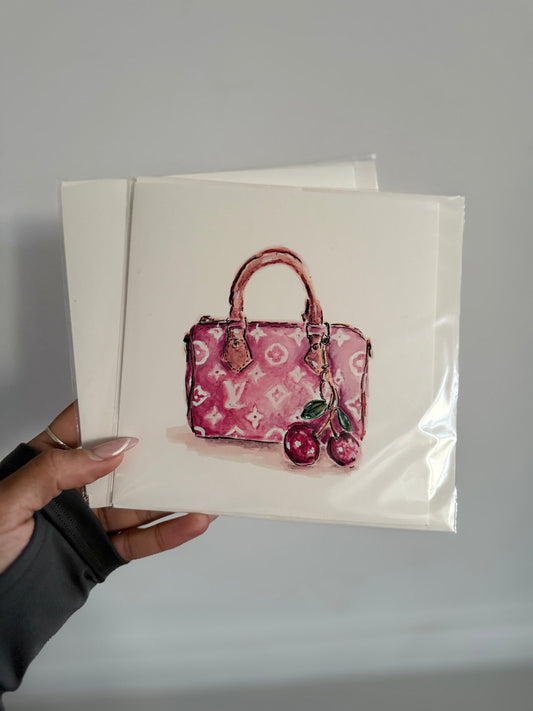 LV handbag Birthday card