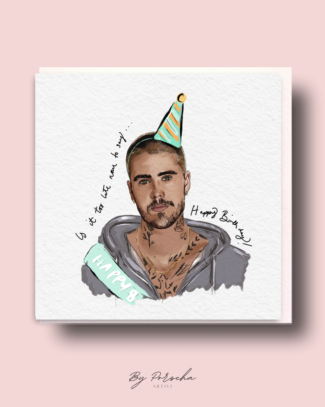 Justin birthday card