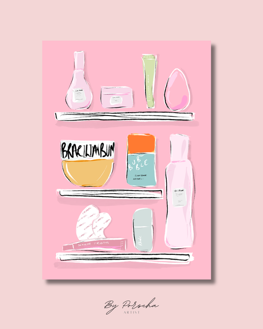The Skincare Girly Print