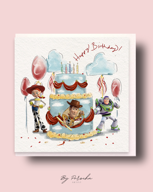 Toy Story Cake Card