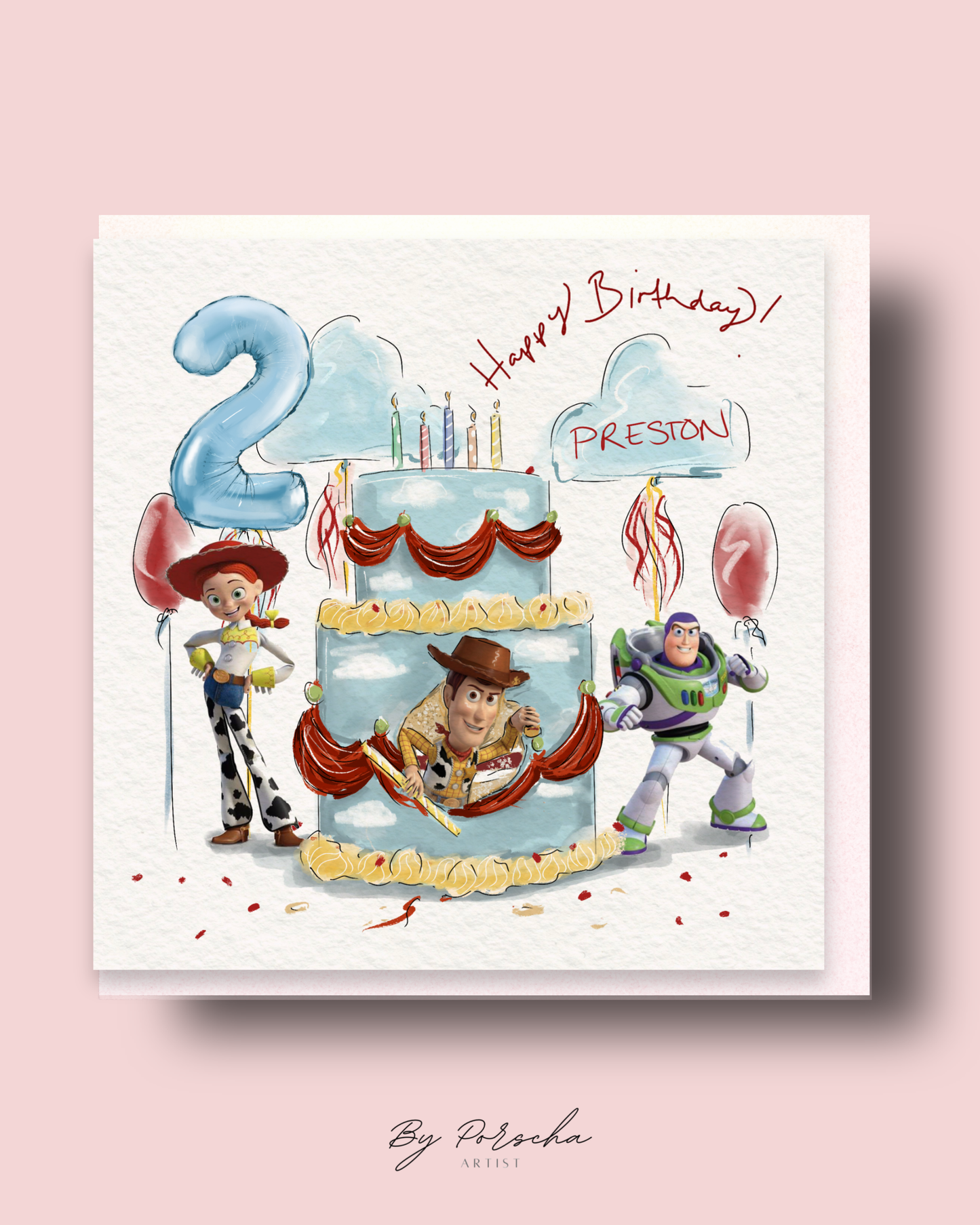 Toy Story Cake Card